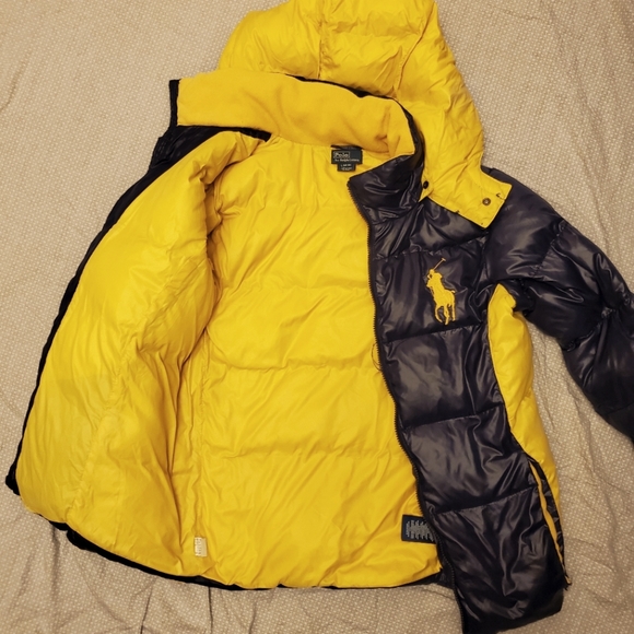 Polo by Ralph Lauren Navy/Yellow Puffer 
